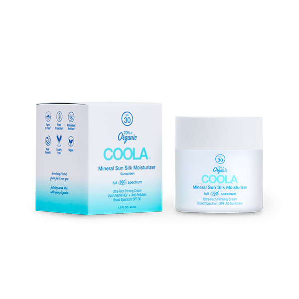 Coola Mineral Sun Silk Moisturizer Organic Face Sunscreen SPF30